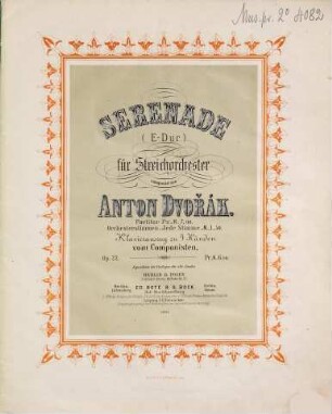 Serenade (E-Dur) für Streichorchester ; Op. 22