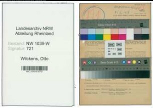 Entnazifizierung Otto Wilckens , geb. 18.07.1886 (Landesoberinspektor)