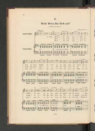 3. Mein Herz, thu' dich auf! [Piano.]