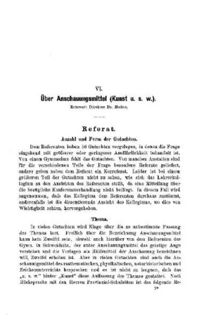 Über Anschauungsmittel : [Referat]