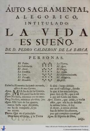 La Vida es Sueño.
