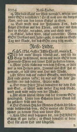 Reise-Lieder