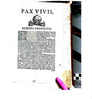 Pax Vivis, Requies Defunctis : Indubitatae veritatis est ... adiit, Reverendissimus in Christo Pater, Amplissimus Dominus, D. Antonius Iglmayr ...