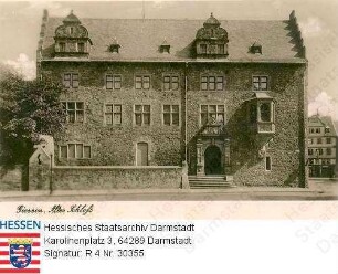 Gießen, altes Schloss / Vorderansicht