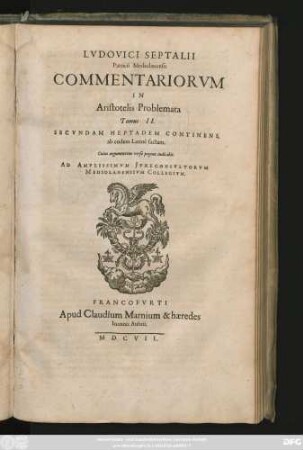 2: Secundam Heptadem Continens, ab eodem Latine factem