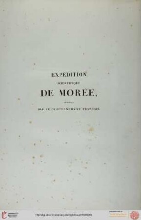 Band 3: Expedition scientifique de Morée: ordonnée par le Gouvernement Français ; Architecture, Sculptures, Inscriptions et Vues du Péloponèse, des Cyclades et de l'Attique