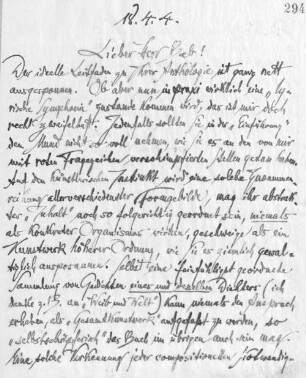 Brief an Julius Bab