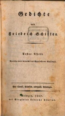 Gedichte, 1