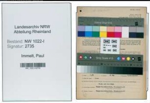 Entnazifizierung Paul Immelt , geb. 27.09.1889 (Postbeamter)