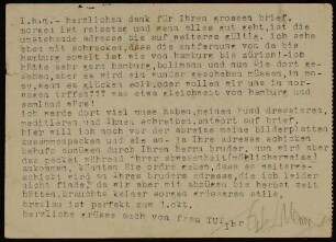 l.h.m. - herzlichen dank für ihren grossen brief...