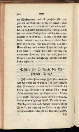 Schluß der Geschichte des Leoparden-Königs.