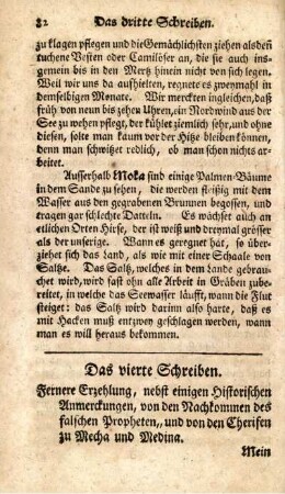 Das vierte Schreiben.