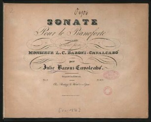 Sonate Pour le Pianoforte : Oeuv: 3.