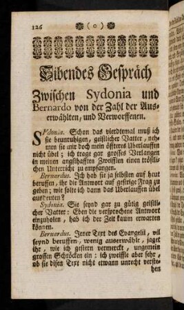 126-161, Sibendes Gespräch.