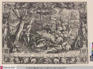 [Die Wildschwein-Jagd; Hunt for wild boar]
