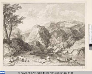 Landschaft mit Hirte