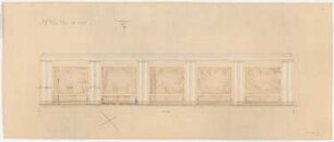 Dienstwohnung des Reichsaußenministers Joachim von Ribbentrop, Berlin-Mitte Umbau: Wandansicht Tanzsaal 1:50