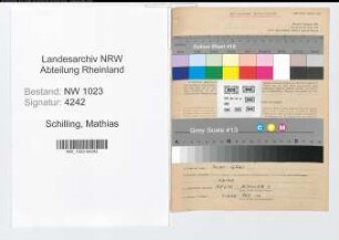 Entnazifizierung Mathias Schilling , geb. 06.10.1911 (Bauhilfsarbeiter)