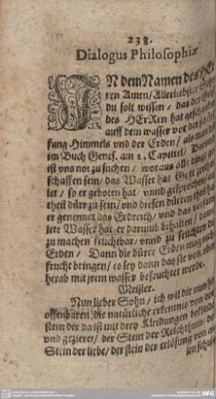 Dialogus Philosophiae.