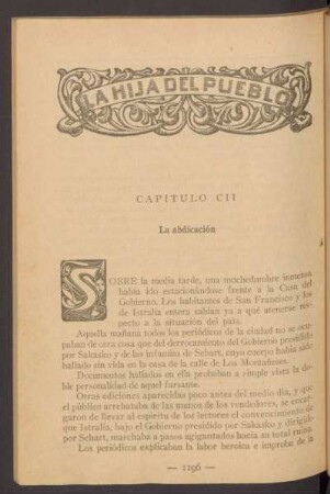 Capítulo CII - La abdicación