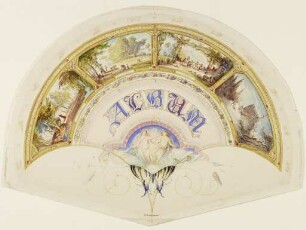 Tierkreiszeichen und Jahreszeiten (Schmuckblatt "Album")