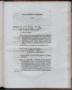 Alcune Addizioni E Correzioni.