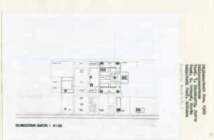 Bildungszentrum (Diplomarbeit bei Kurt Dübbers): Bildungszentrum Baustufe 1, Lageplan 1:500
