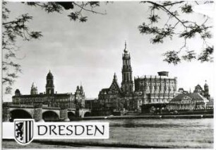 Dresden. Blick vom Neustädter Ufer