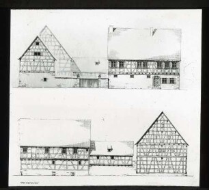 Bauernhaus Nr.6 Südostansicht und Nordwest