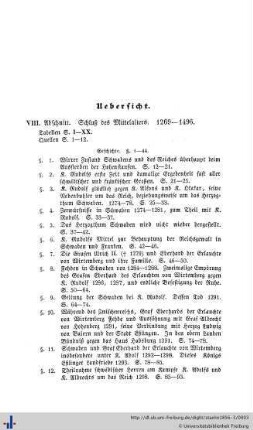 Übersicht.