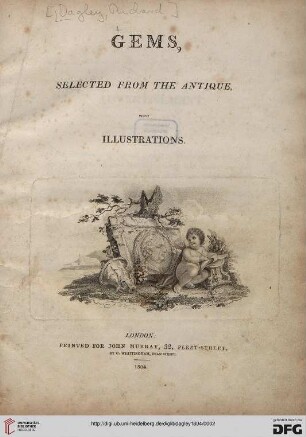 Gems, selected from the antique : with illustrations