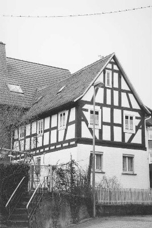 Wohnhaus, Fachwerk; Gelnhausen, Steinweg 1