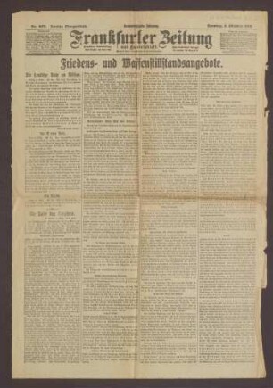 Ausgabe von "Frankfurter Zeitung"