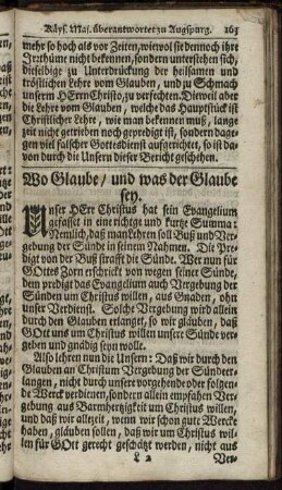 Wo Glaube / und was der Glaube sey - Von der Bischoeffe Gewalt