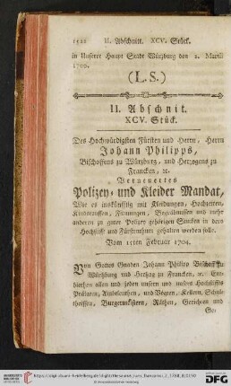 II. Abschnitt, XCV. Stueck