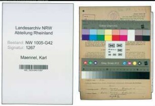 Entnazifizierung Karl Maennel , geb. 27.08.1904 (Friseur)