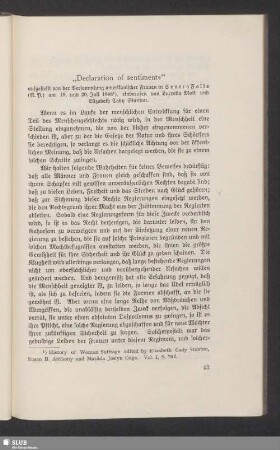 „Declaration of sentiments“
