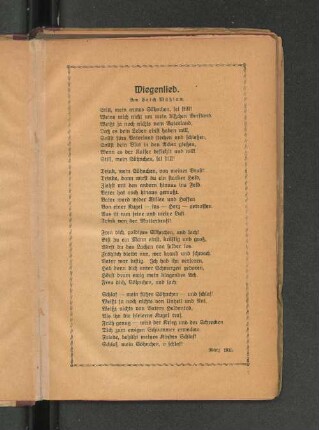Wiegenlied.
