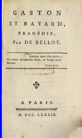 Gaston Et Bayard : Tragédie