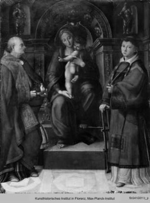 Madonna mit Kind und den Heiligen Nikolaus und Lorenzo
