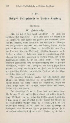 554-561 Religiöse Volksgebräuche im Bisthum Augsburg : Fortsetzung