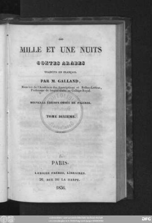T. 10: Les mille et une Nuits : Contes arabes