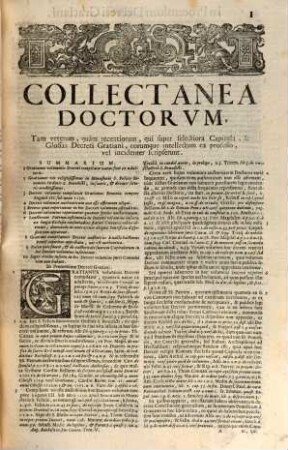 Augustini Barbosae, J. U. D. Lusitani, ... Collectanea Doctorum, Tam Veterum, Quam Recentiorum, In Jus Pontificium Universum. 5, In Quo Continetur Decretum Gratianii ...