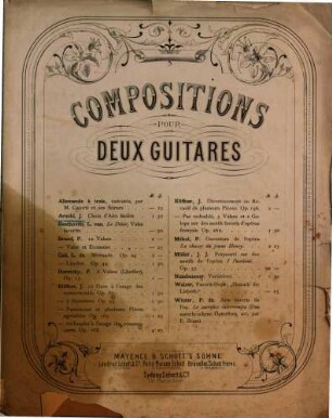 Choix d'airs d'une éxécution facile