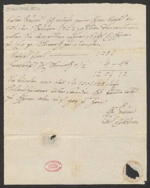 Brief an B. Schott's Söhne : 11.06.1822