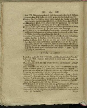 Libri Mvsici.