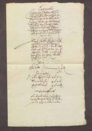 Gültbrief des Hans Caspar Gugelmuß gegen die Amtskellerei zu Durlach, unter Verpfändung von Gütern zu Berghausen