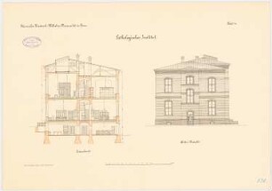 Rheinische Friedrich-Wilhelms-Universität Bonn Pathologisches Institut: Querschnitt Seitenansicht 1:100