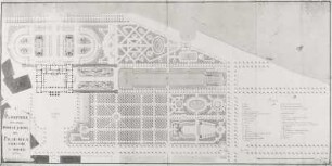 Generalplan für einen Garten des Holländischen (Japanischen) Palais in Dresden