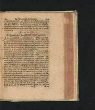 Titulus IX. Si Quadrupes pauperiem fecisse dicatur.